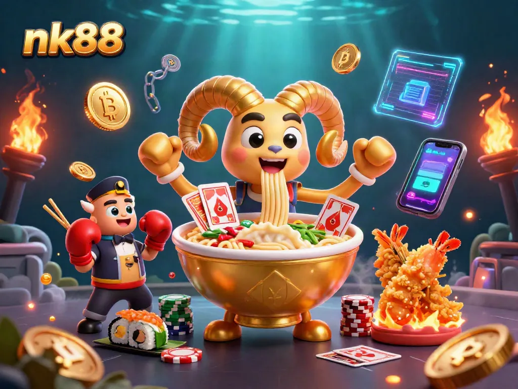 Spin and win big with nk88, showcasing exciting 3D cartoon gaming action!