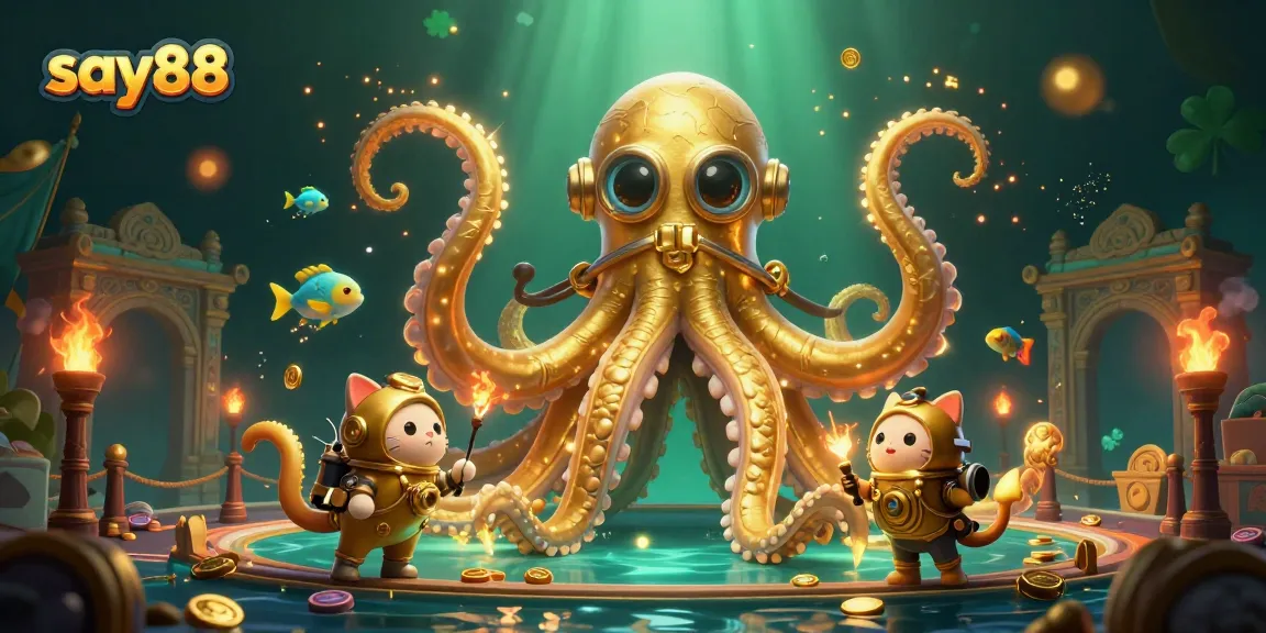 Engage in thrilling gaming at say88 with a vibrant, dynamic 3D pirate-themed casino scene.