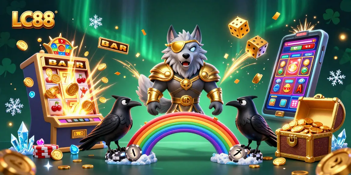 Experience thrilling moments at LC88 with vibrant casino elements and legendary characters.
