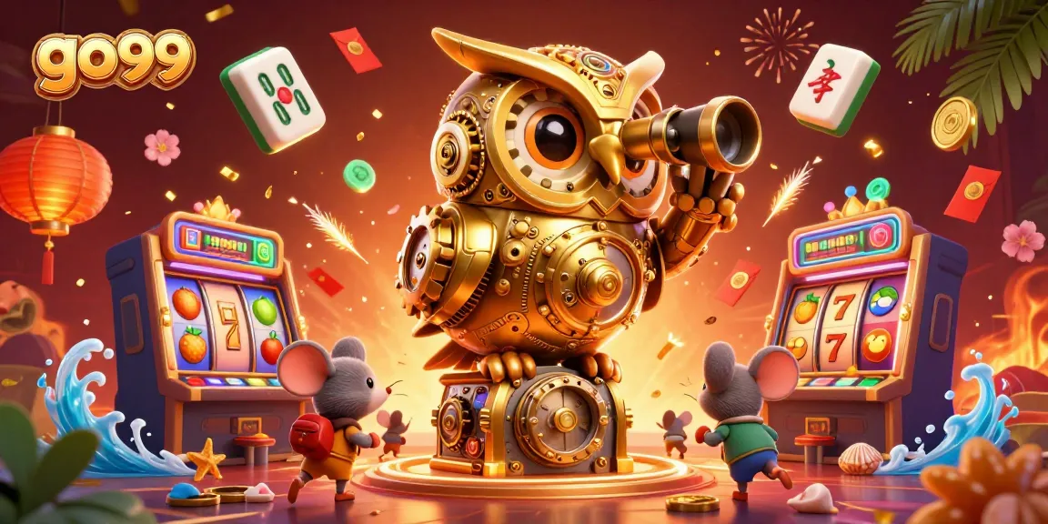 Experience the excitement of go 99 with lively slot machines and vibrant casino elements.