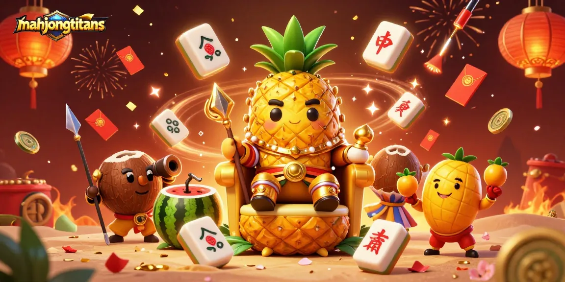 Engage in exciting Mahjong Titans gameplay in this vibrant casino scene!