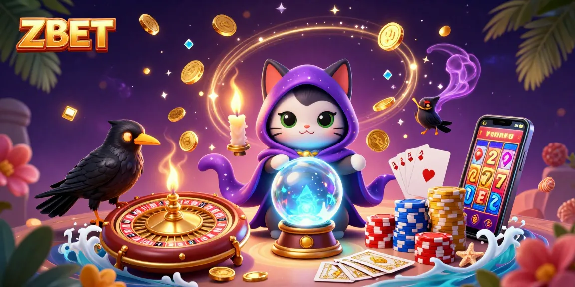 ZBET fortune teller mystic cat and tarot raven provide thrilling online casino experience